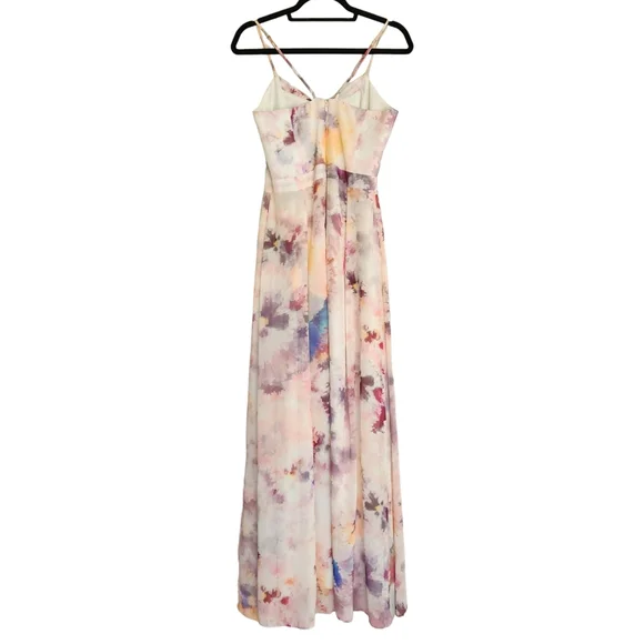 HUNTER BELL New York Maxi Gown Dress - Multicolor Watercolor Print - Picture 3 of 8